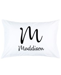 Personalized Big letter with Custom Name printed pillowcase covers